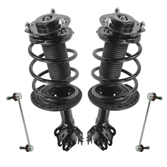 TRQ Front Loaded Complete Strut Spring Assembly Sway Bar Link 4pc Kit for Camry SCA67036 Fits select: 2012 TOYOTA CAMRY SE/XLE, 2013-2014 TOYOTA CAMRY L/SE/LE/XLE