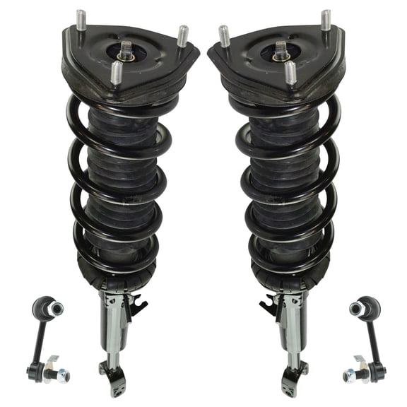 TRQ Front Loaded Complete Strut Spring Assembly Sway Bar Link Kit for 350Z G35 SCA67042 Fits select: 2003-2007 INFINITI G35, 2003-2006 NISSAN 350Z