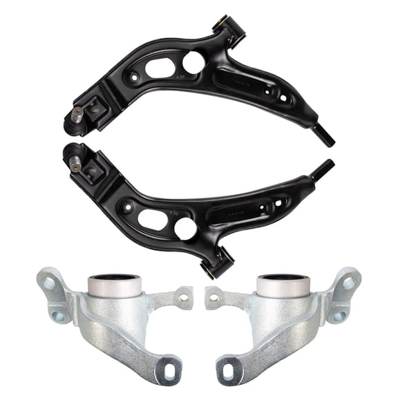 TRQ Front Lower Control Arm and Ball Joint Set 4 Piece Fits 16-22 BMW X1 18-23 X2 20-23 228i xDrive Gran Coupe 21-22 228i Gran Coupe 16-20 Mini Cooper Clubman 17-24 Cooper Countryman