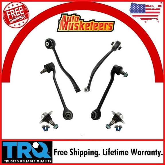 TRQ Front Lower Control Arm Ball Joint Suspension Kit Set 6pc for 11-18 BMW X3 X4