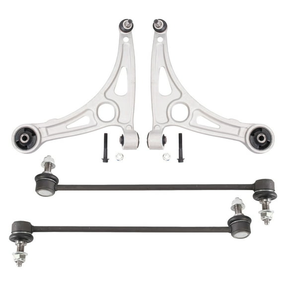 TRQ Front Lower Control Arms w Ball Joints & Links Kit Fits 16-19 Hyundai Sonata PSA48916
