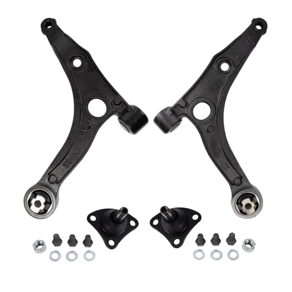 TRQ Front Lower Driver and Passenger Side Control Arm and Ball Joint Set 4 Piece Fits 2014-2022 Ram ProMaster 1500 2014-2022 ProMaster 2500 2014-2022 ProMaster 3500