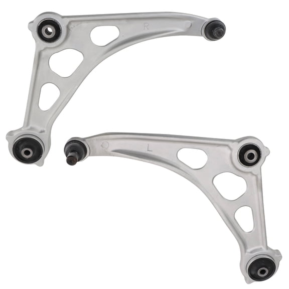 TRQ Front Lower Driver and Passenger Side Control Arm and Ball Joint Set 2 Piece Fits 2019-2023 Nissan Altima
