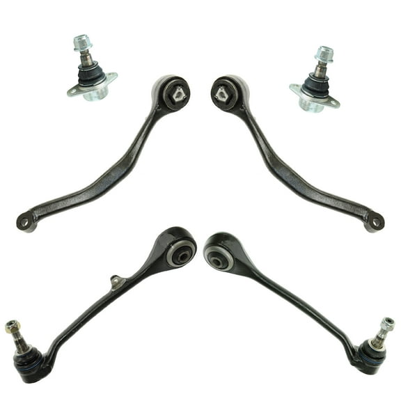 TRQ Front Lower Forward Rearward Control Arm Ball Joint Suspension Kit Set 6pc PSA65006