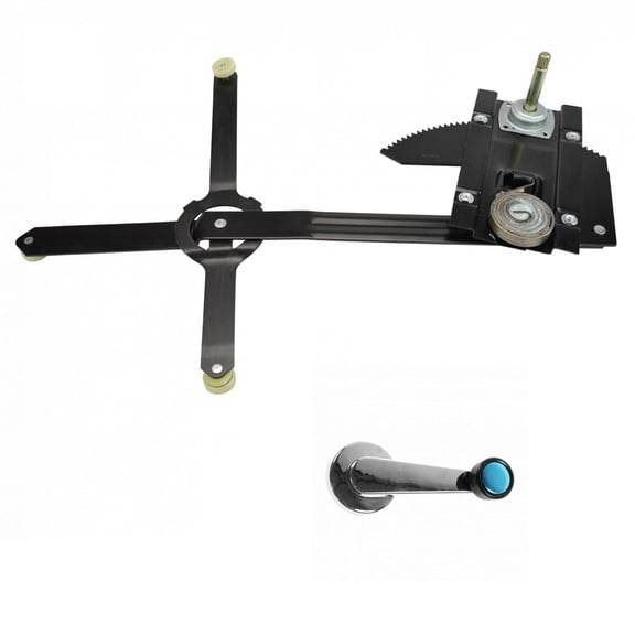 TRQ Front Manual Window Regulator & Crank Handle Kit LH for GM Truck SUV WRA67352