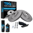 thumbnail image 1 of TRQ Front Metallic Brake Pad & Coated Rotor Kit w/Fluids for Taurus Flex Lincoln BKA24120, 1 of 6
