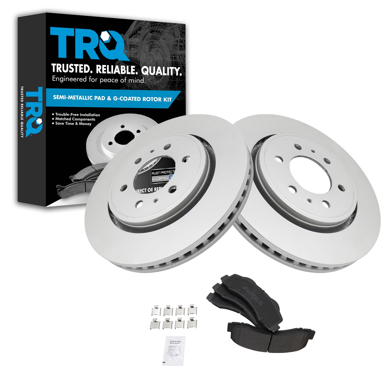 Front Car & Truck Brake Disc Rotors Drilled Front & Rear Drilled & Slotted Brake Rotors & Pads Kit For 2018-2020 F-150, Expedition & Navigator Brake Rotor And Pad Kit - Foto 9