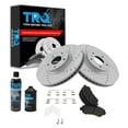 thumbnail image 1 of TRQ Front Metallic Disc Brake Pad Performance Coated Rotor Kit w/Chemicals BKA18263 Fits select: 2009-2014,2016-2019 NISSAN MAXIMA, 1 of 6