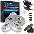 thumbnail image 1 of TRQ Front Metallic Disc Brake Pad & Rotor Rear Drum & Shoe Kit for Focus BKA10450, 1 of 4