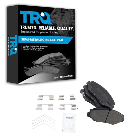 TRQ Front Metallic Disc Brake Pad Set Kit for Honda Accord CR-V CRV Element BFA73721 Fits select: 2016 HONDA CIVIC, 2017 HONDA CIVIC EX