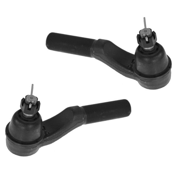 TRQ Front Outer Tie Rod End Pair Left & Right for 92-07 Ford E150 Econoline Van PSA54799