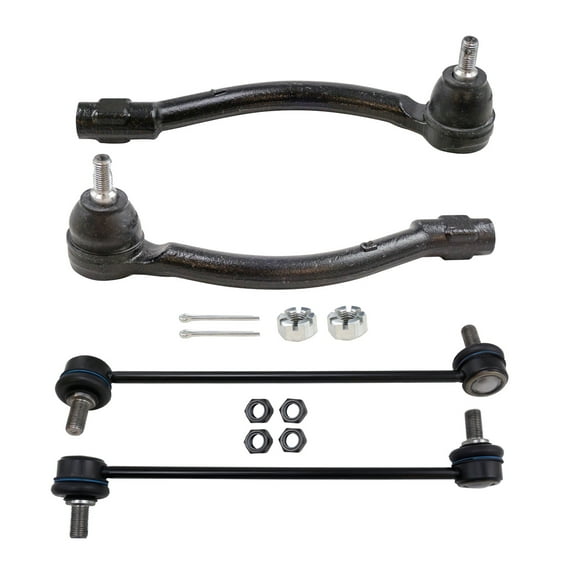 TRQ Front Outer Tie Rods & Sway Bar End Links Kit Set of 4 for Hyundai Kia New PSA32002 Fits select: 2012-2016 HYUNDAI ELANTRA, 2014-2019 KIA SOUL