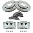 thumbnail image 1 of TRQ Front Performance Brake Pad & Rotor Kit Brake Caliper Brake Pads Brake Rotors Set Ceramic Premium G-Coated Fits Select 2012-2016 Ford F-150, 1 of 8