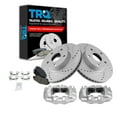 thumbnail image 1 of TRQ Front Performance Brake Pad & Rotor Kit Brake Caliper Brake Pads Brake Rotors Set Ceramic Vented Premium G-Coated Fits Select 2005-2015 Toyota Tacoma, 1 of 8