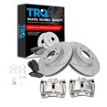 thumbnail image 1 of TRQ Front Performance Brake Pad & Rotor Kit Brake Caliper Brake Pads Brake Rotors Set Ceramic Vented Premium G-Coated Fits Select 2013-2015 Mazda CX-5, 1 of 8