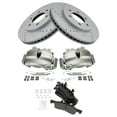 thumbnail image 1 of TRQ Front Performance Brake Pad & Rotor Kit Brake Caliper Brake Pads Brake Rotors Set Semi-Metallic Vented Premium G-Coated Fits Select 2003-2006 Ford Expedition Lincoln Navigator, 1 of 4