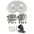 thumbnail image 1 of TRQ Front Performance Brake Pad & Rotor Kit Brake Caliper Brake Pads Brake Rotors Set Semi-Metallic Vented Premium G-Coated Fits Select 2003 Subaru Impreza 2002 Legacy, 1 of 8