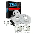 thumbnail image 1 of TRQ Front Performance Brake Pad & Rotor Kit Brake Caliper Brake Pads Brake Rotors Set Semi-Metallic Vented Premium G-Coated Fits Select 2007 Chevrolet Silverado 1500, 1 of 8