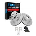 thumbnail image 1 of TRQ Front Performance Brake Pad & Rotor Kit Brake Pads Brake Rotors Set Ceramic Fits Select 2004-2009 Toyota Prius, 1 of 6