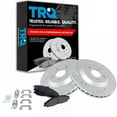 thumbnail image 1 of TRQ Front Performance Brake Pad & Rotor Kit Brake Pads Brake Rotors Set Ceramic Premium G-Coated Fits Select 1997-2004 Chevrolet Corvette, 1 of 4