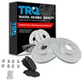 thumbnail image 1 of TRQ Front Performance Brake Pad & Rotor Kit Brake Pads Brake Rotors Set Ceramic Premium G-Coated Fits Select 2003-2008 Honda Pilot, 1 of 6
