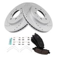 thumbnail image 1 of TRQ Front Performance Brake Pad & Rotor Kit Brake Pads Brake Rotors Set Ceramic Premium G-Coated Fits Select 2009 Ford F-150, 1 of 4