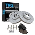 thumbnail image 1 of TRQ Front Performance Brake Pad & Rotor Kit Brake Pads Brake Rotors Set Ceramic Premium G-Coated Fits Select 2013-2016 Hyundai Veloster 2014-2016 Kia Forte Koup Forte5, 1 of 6