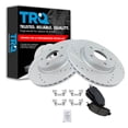 thumbnail image 1 of TRQ Front Performance Brake Pad & Rotor Kit Brake Pads Brake Rotors Set Ceramic Premium G-Coated Fits Select 2013-2019 Nissan Altima, 1 of 5