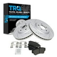 thumbnail image 1 of TRQ Front Performance Brake Pad & Rotor Kit Brake Pads Brake Rotors Set Semi-Metallic Premium G-Coated Fits Select 2003-2009 Chrysler PT Cruiser 2003-2005 Dodge Neon, 1 of 6
