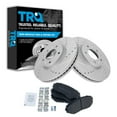 thumbnail image 1 of TRQ Front Performance Brake Pad & Rotor Kit Brake Pads Brake Rotors Set Semi-Metallic Premium G-Coated Fits Select 2007-2012 Mazda CX-7, 1 of 6