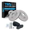 thumbnail image 1 of TRQ Front Performance Brake Pad & Rotor Kit Brake Pads Brake Rotors Set Semi-Metallic Premium G-Coated Fits Select 2007-2015 Mazda CX-9, 1 of 6