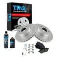 thumbnail image 1 of TRQ Front Performance & Brake Rotor & Ceramic Pad Kit w/Chemicals BKA15458 Fits select: 2013-2015 MERCEDES-BENZ C, 1 of 6
