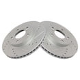 thumbnail image 1 of TRQ Front Performance Brake Rotors Set Premium G-Coated Fits Select 1997-2001 Acura Integra 1991-1995 Legend 1996-1998 RL TL Honda CR-V 1995-1998 Odyssey Prelude 1996-1999 Isuzu Oasis, 1 of 5
