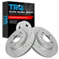 thumbnail image 1 of TRQ Front Performance Brake Rotors Set Premium G-Coated Fits Select 2014-2020 Mini Cooper, 1 of 6