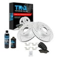 thumbnail image 1 of TRQ Front Performance Coated Brake Rotor & Ceramic Pad Kit w/Chemicals BKA15578 Fits select: 2011-2013 FORD FIESTA, 2014-2018 FORD FIESTA SE, 1 of 5