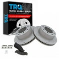 thumbnail image 1 of TRQ Front Performance Drilled & Slotted Brake Rotor & Posi Metallic Pad Set BKA12081 Fits select: 2006-2008 DODGE RAM 1500, 2003-2008 DODGE RAM 2500, 1 of 5
