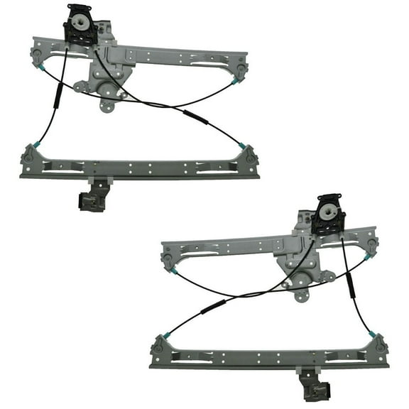 TRQ Front Power Window Regulator Pair for Buick Chevy GMC Isuzu Olds Saab WRA50768