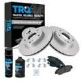 thumbnail image 1 of TRQ Front Premium Ceramic Brake Pad & Coated Rotor Kit w/Fluids for Civic BKA24078, 1 of 6