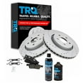 thumbnail image 1 of TRQ Front Premium Ceramic Brake Pad Performance Rotor Kit w/Chemicals BKA16005, 1 of 6