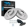 thumbnail image 1 of TRQ Front Premium Posi Ceramic Brake Pad & Coated Rotor Left Right Kit for Civic BKA24074 Fits select: 2006-2009 HONDA CIVIC LX, 2010-2011 HONDA CIVIC VP, 1 of 6