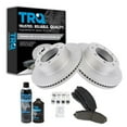 thumbnail image 1 of TRQ Front Premium Posi Ceramic Disc Brake Pad & Coated Rotor Kit w/Chemicals BKA24529 Fits select: 2013-2019 FORD F250, 2013-2019 FORD F350, 1 of 6