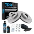 thumbnail image 1 of TRQ Front Premium Posi Ceramic Disc Brake Pad & Coated Rotor Kit w/Chemicals BKA24556, 1 of 6