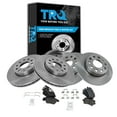 thumbnail image 1 of TRQ Front and Rear Brake Pad & Rotor Kit Brake Pads Brake Rotor Semi-Metallic Fits Select 2009-2010 Audi A3 A3 Quattro 2010 Volkswagen Golf 2005-2010 Jetta 2006-2009 Rabbit, 1 of 4