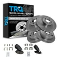 thumbnail image 1 of TRQ Front and Rear Brake Pad & Rotor Kit Brake Pads Brake Rotor Ceramic Fits Select 2009-2010 Subaru Forester 2008-2010 Impreza 2010-2012 Legacy Outback, 1 of 7