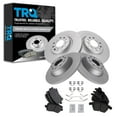 thumbnail image 1 of TRQ Front and Rear Brake Pad & Rotor Kit Brake Pads Brake Rotor Ceramic Premium G-Coated Fits Select 2009-2010 Audi A3 A3 Quattro 2009-2016 Volkswagen CC Eos Passat, 1 of 6