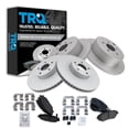 thumbnail image 1 of TRQ Front and Rear Brake Pad & Rotor Kit Brake Pads Brake Rotor Ceramic Vented Premium G-Coated Fits Select 2016-2017 Subaru Crosstrek 2014-2018 Forester 2013-2015 XV Crosstrek, 1 of 6