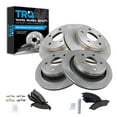 thumbnail image 1 of TRQ Front and Rear Brake Pad & Rotor Kit Brake Pads Brake Rotor Semi-Metallic Fits Select 2007-2009 Chrysler Aspen Dodge Durango 2009-2010 Ram 1500 2011-2018 Ram 1500 2019 1500 Classic, 1 of 7