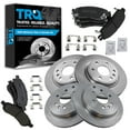thumbnail image 1 of TRQ Front and Rear Brake Pad & Rotor Kit Brake Pads Brake Rotor Semi-Metallic Fits Select 2008-2017 Buick Enclave 2009-2017 Chevrolet Traverse 2007-2016 GMC Acadia 2007-2010 Saturn Outlook, 1 of 5
