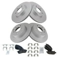 thumbnail image 1 of TRQ Front and Rear Brake Pad & Rotor Kit Brake Pads Brake Rotor Semi-Metallic Premium G-Coated Fits Select 2003-2004 INFINITI G35 2003-2005 Nissan 350Z, 1 of 6