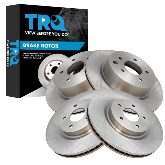 TRQ Front & Rear Brake Rotors Set Fits 2016-2017 INFINITI QX50